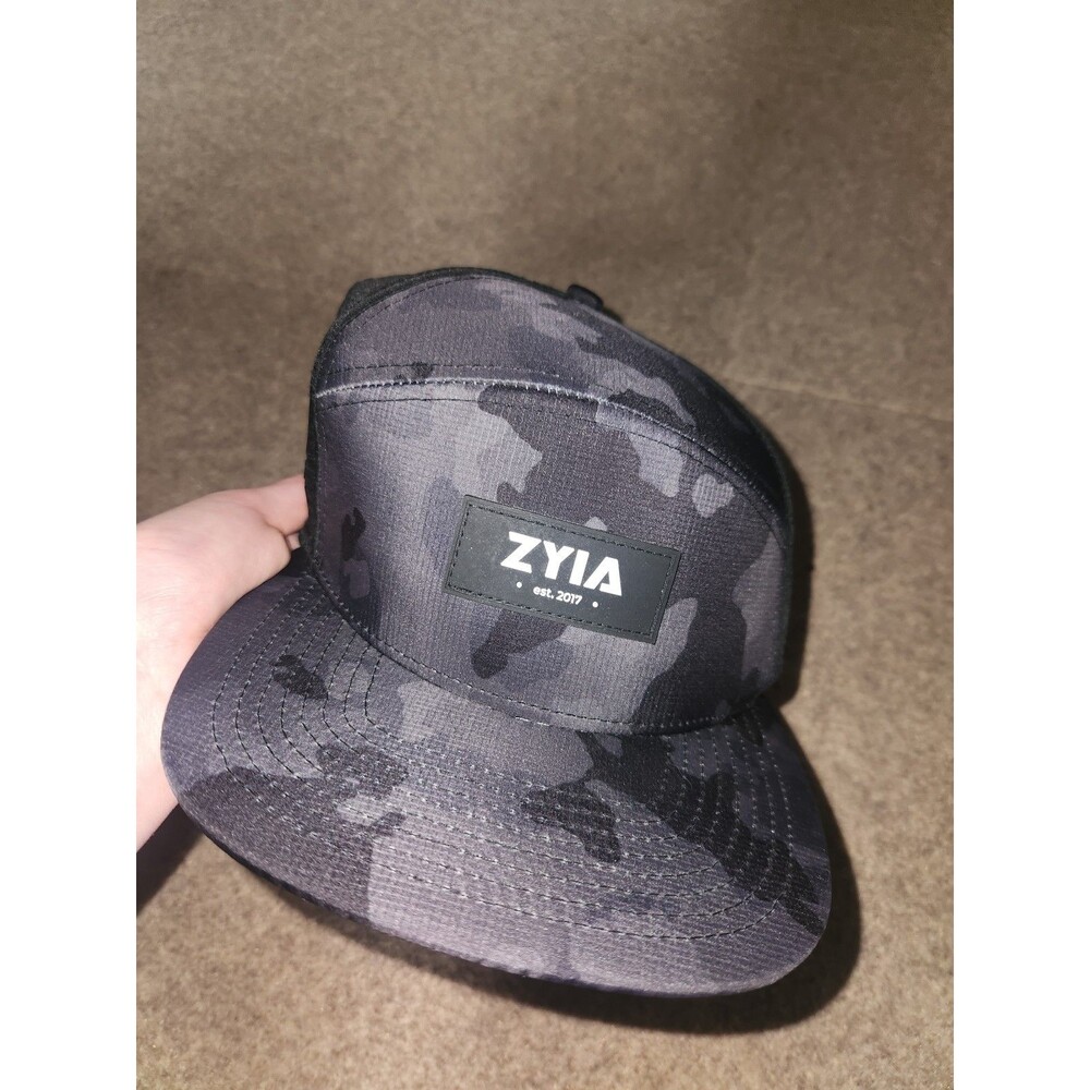 BRAND NEW Black and Grey Camo ZYIA Hat